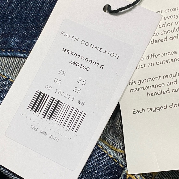 Faith Connexion hand painted flame print slim skinny jeans 25 - Picture 6 of 7